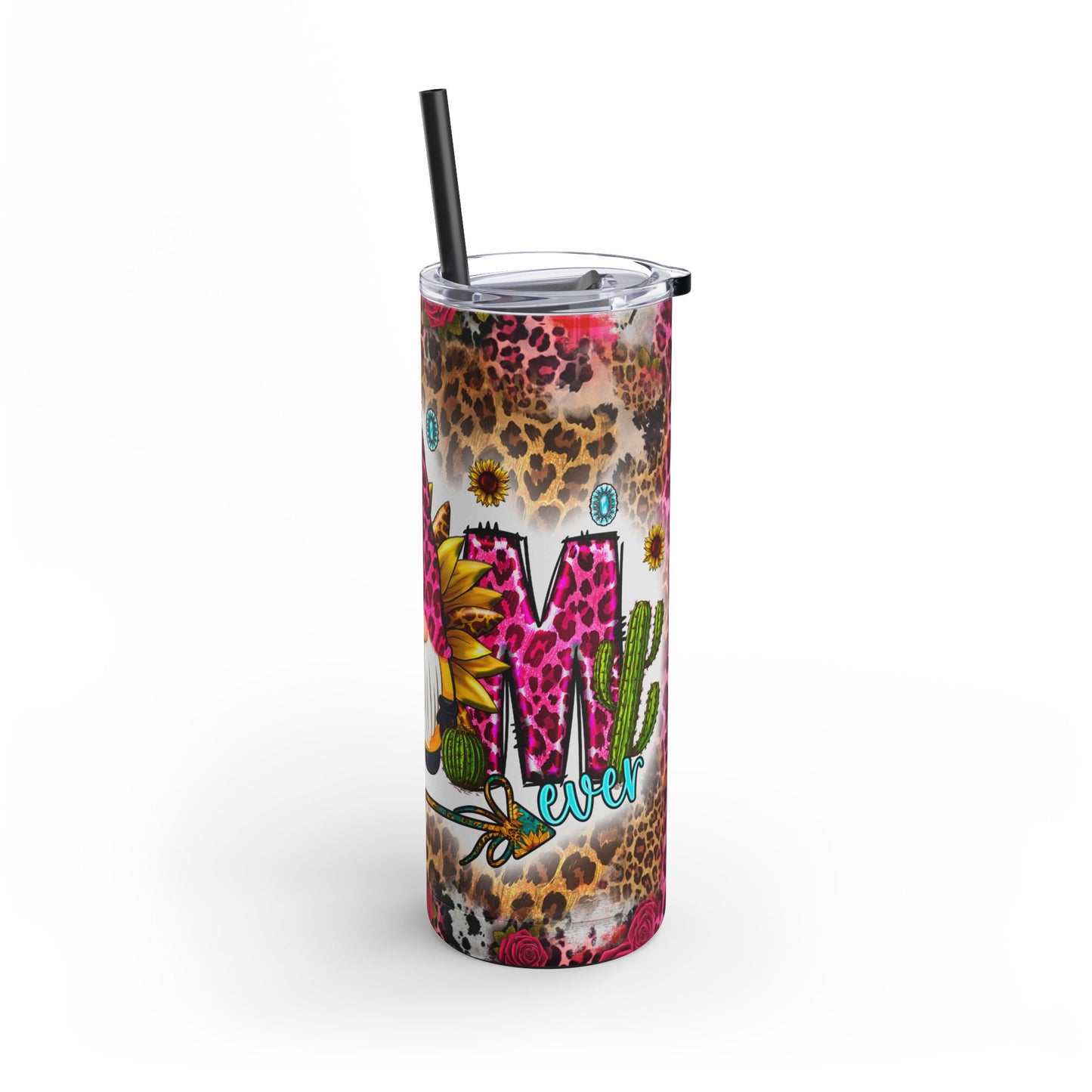 Leopard Print Gnome Tumbler | 20oz Travel Mug for Gnome Lovers | Perfect Gift for Best Mom