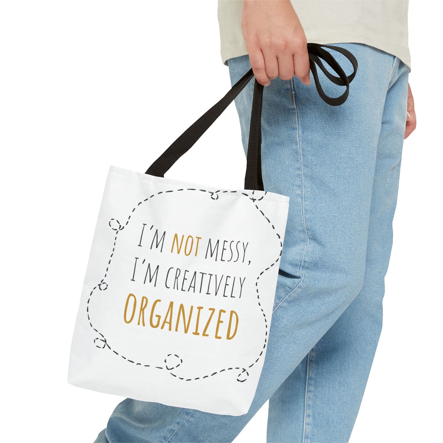 Organized Chaos Tote Bag - Fun and Creative Reusable Shopping Bag