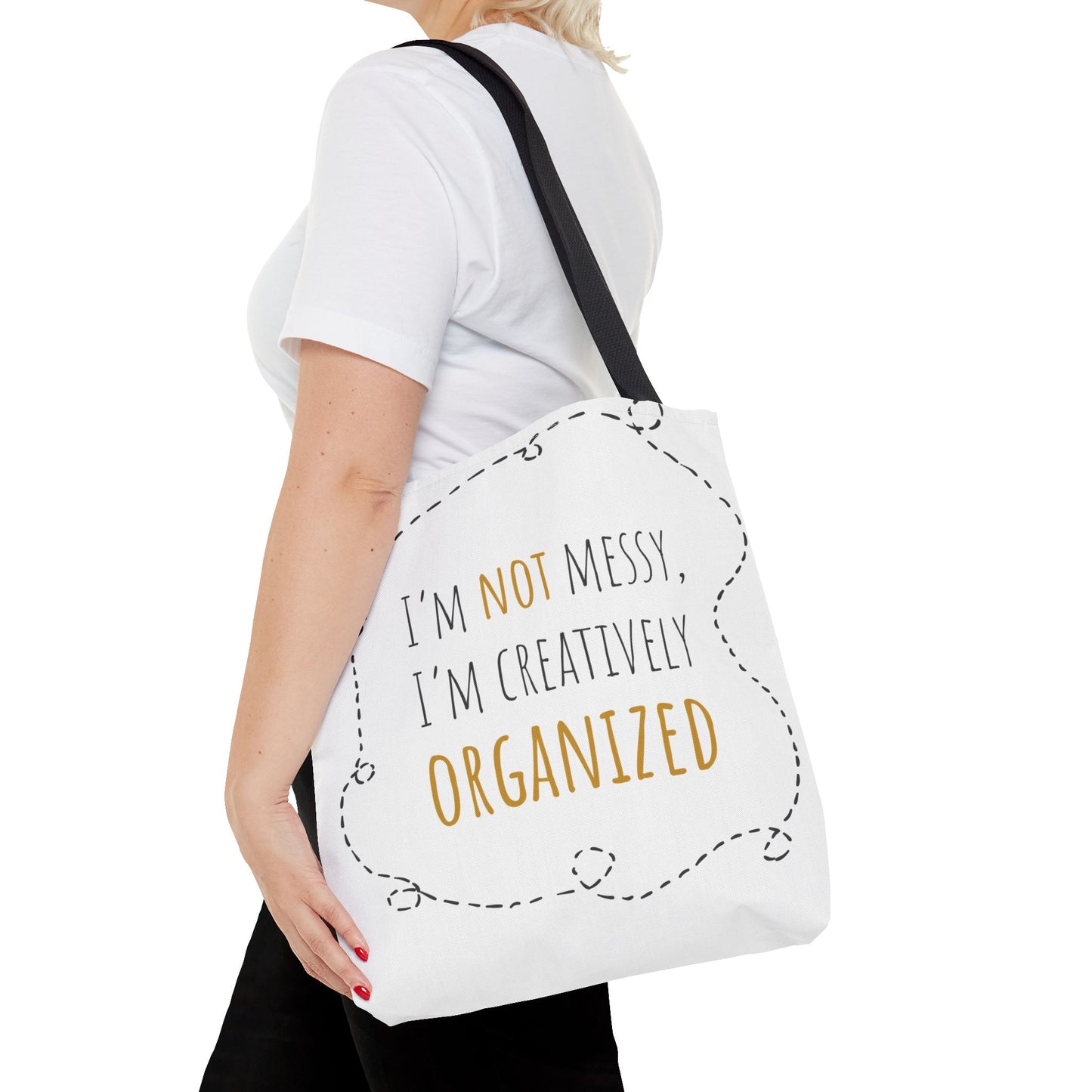 Organized Chaos Tote Bag - Fun and Creative Reusable Shopping Bag