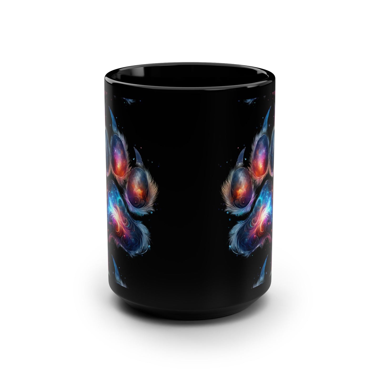 Galaxy Paw Print Mug – Cosmic Pet Lover Gift, 15oz