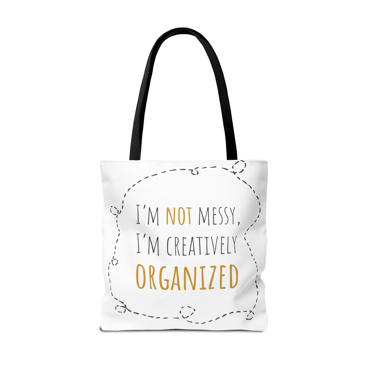 Organized Chaos Tote Bag - Fun and Creative Reusable Shopping Bag