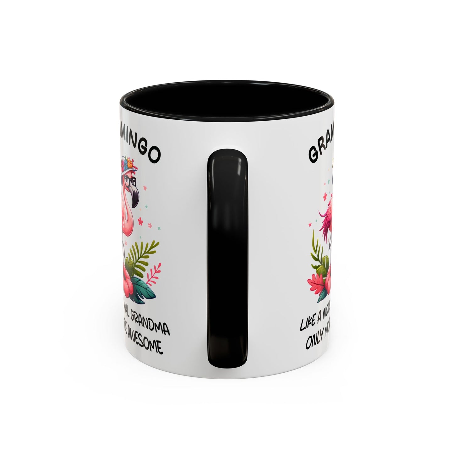 Grammingo Coffee Mug - Floral Flamingo Design for Awesome Grandmas