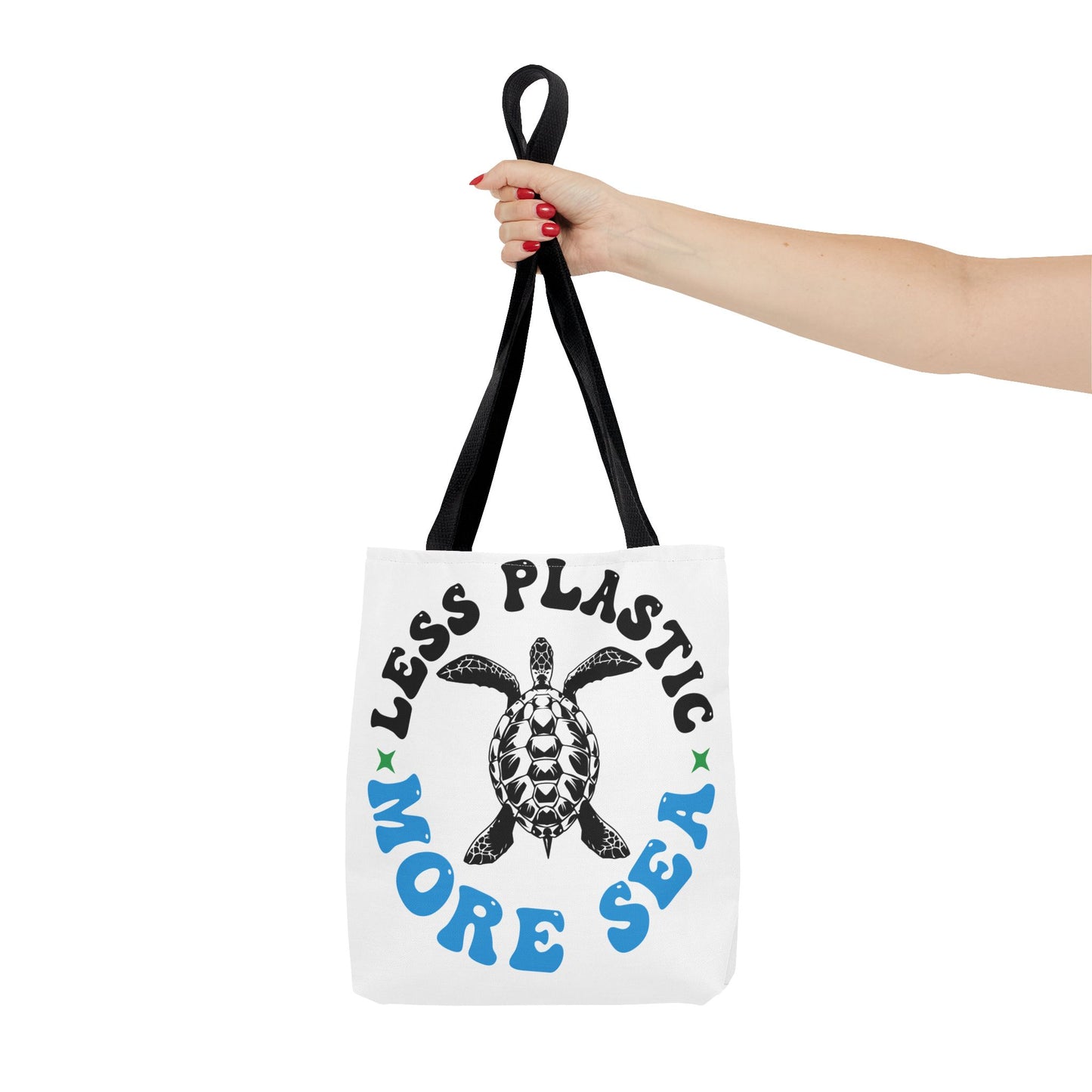 Eco-Friendly Tote Bag - 'Less Plastic More Sea' - Perfect for Beach Lovers & Environmentalists