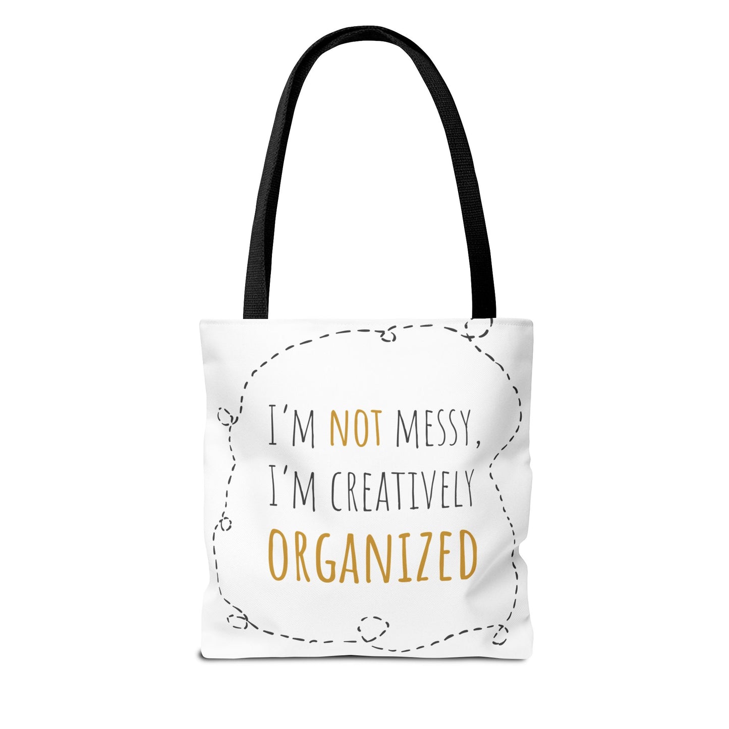 Organized Chaos Tote Bag - Fun and Creative Reusable Shopping Bag