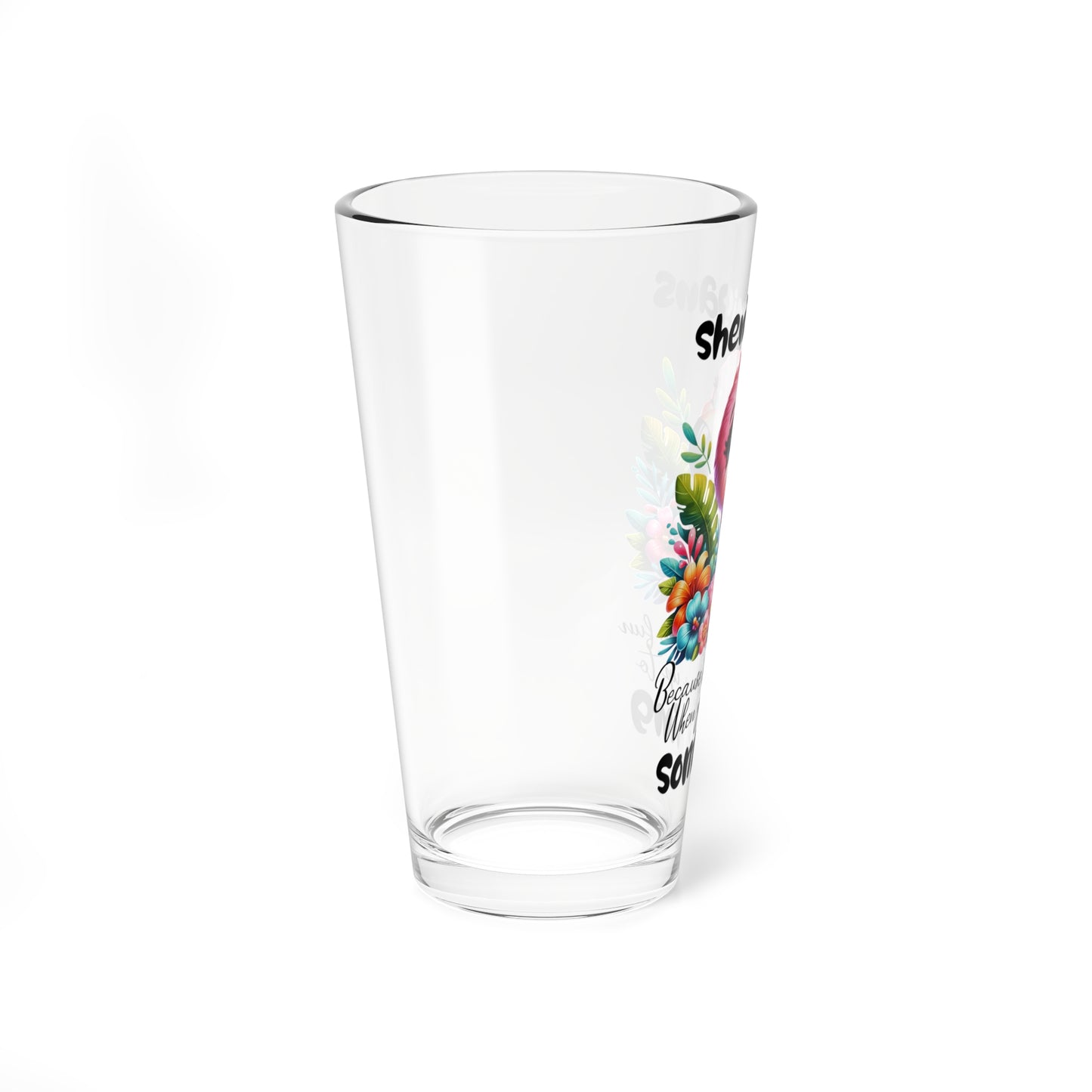 Shenanigans Flamingo Pint Glass