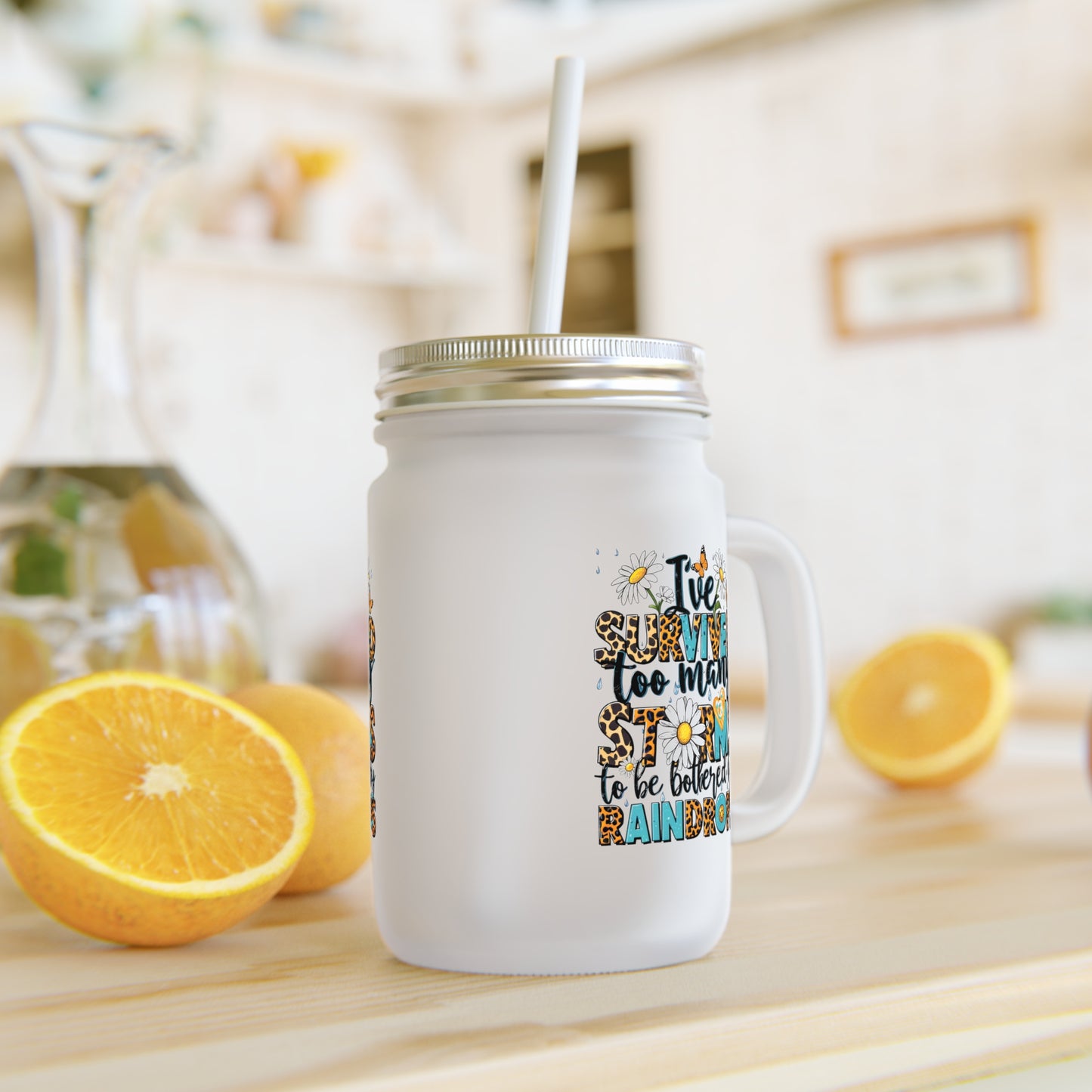 Inspirational Mason Jar with Straw - Fun and Motivational Drinkware for Home & Gifts