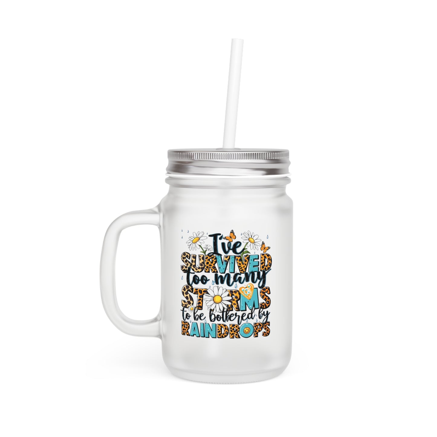 Inspirational Mason Jar with Straw - Fun and Motivational Drinkware for Home & Gifts