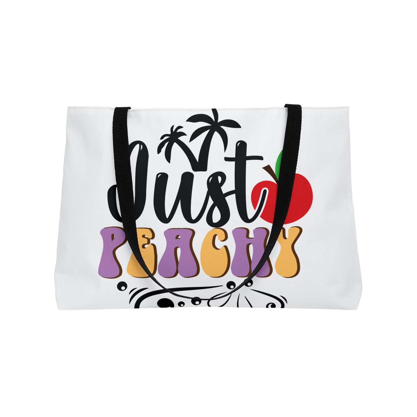 Just Peachy Weekender Tote Bag – Stylish Summer Tote for Travel & Beach Days