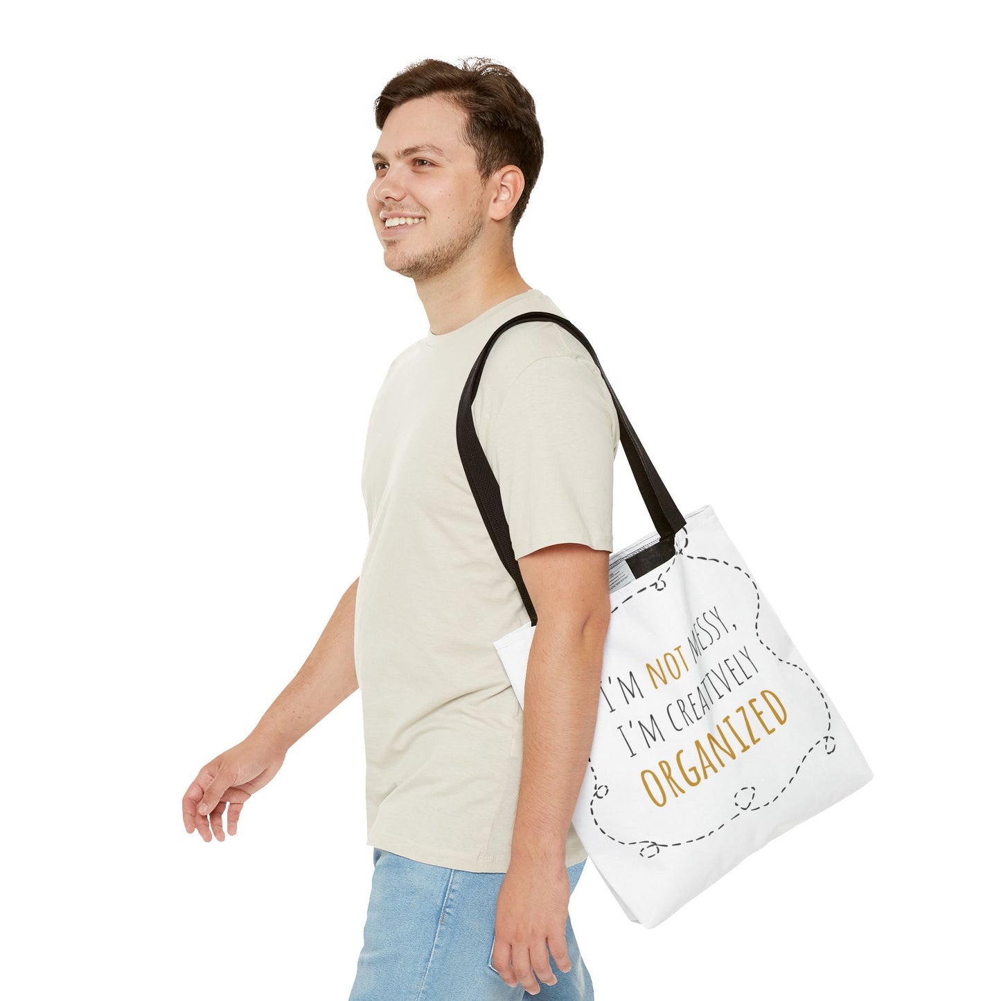 Organized Chaos Tote Bag - Fun and Creative Reusable Shopping Bag