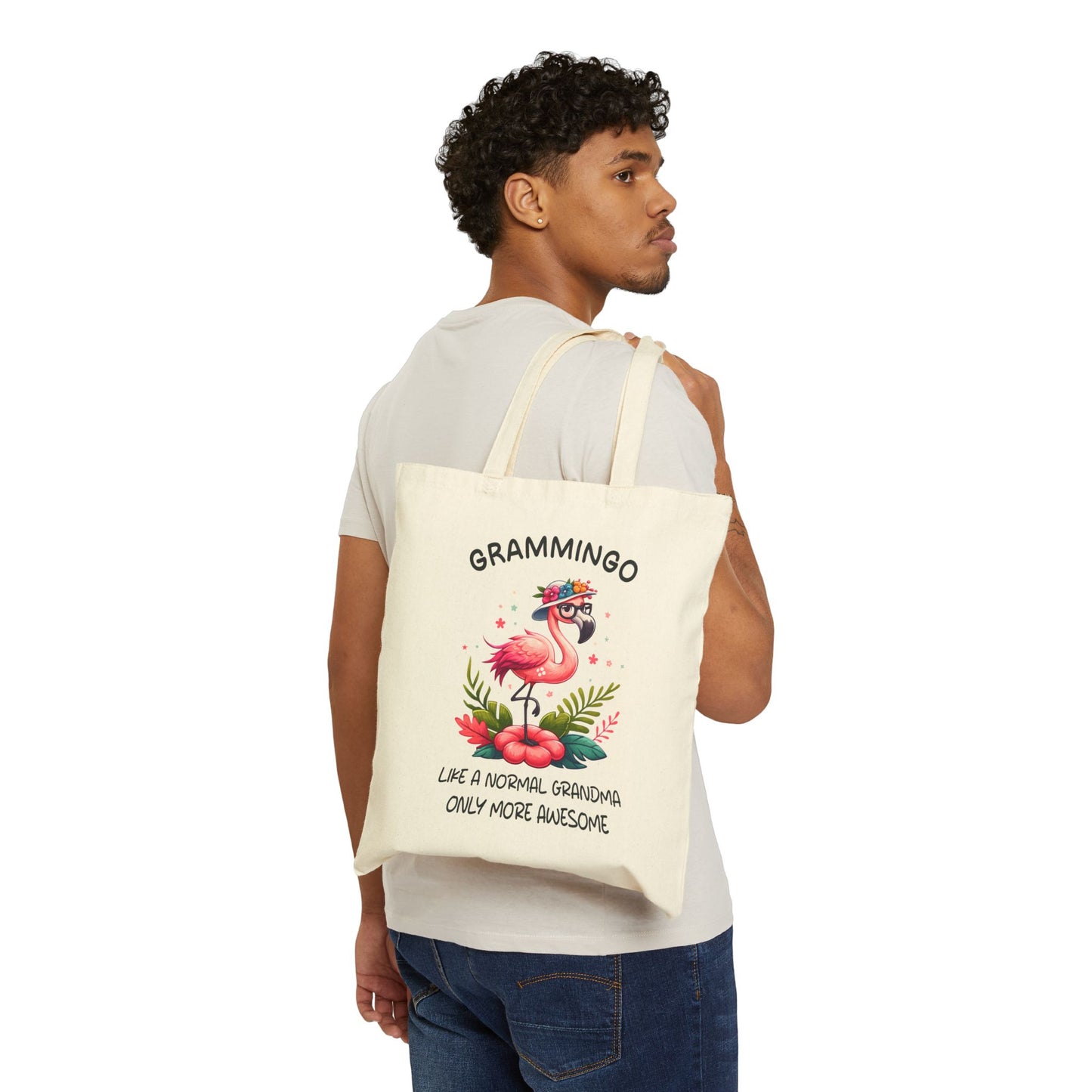 Gramming Flamingo Tote Bag - Perfect Gift for Awesome Grandmas