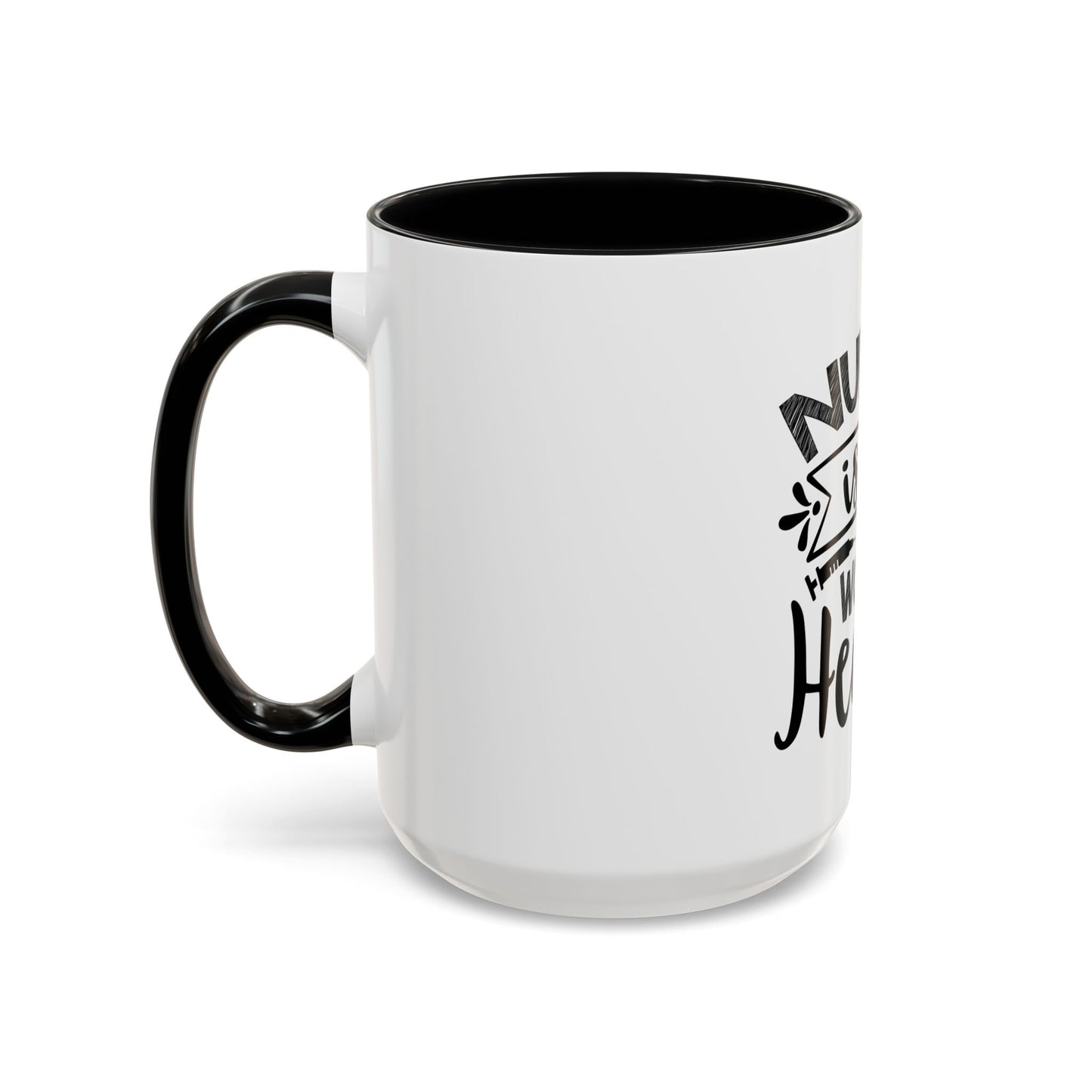Inspirational Nurse Coffee Mug - "Nurse is a Work Heart" - Perfect Gift for Healthcare Workers