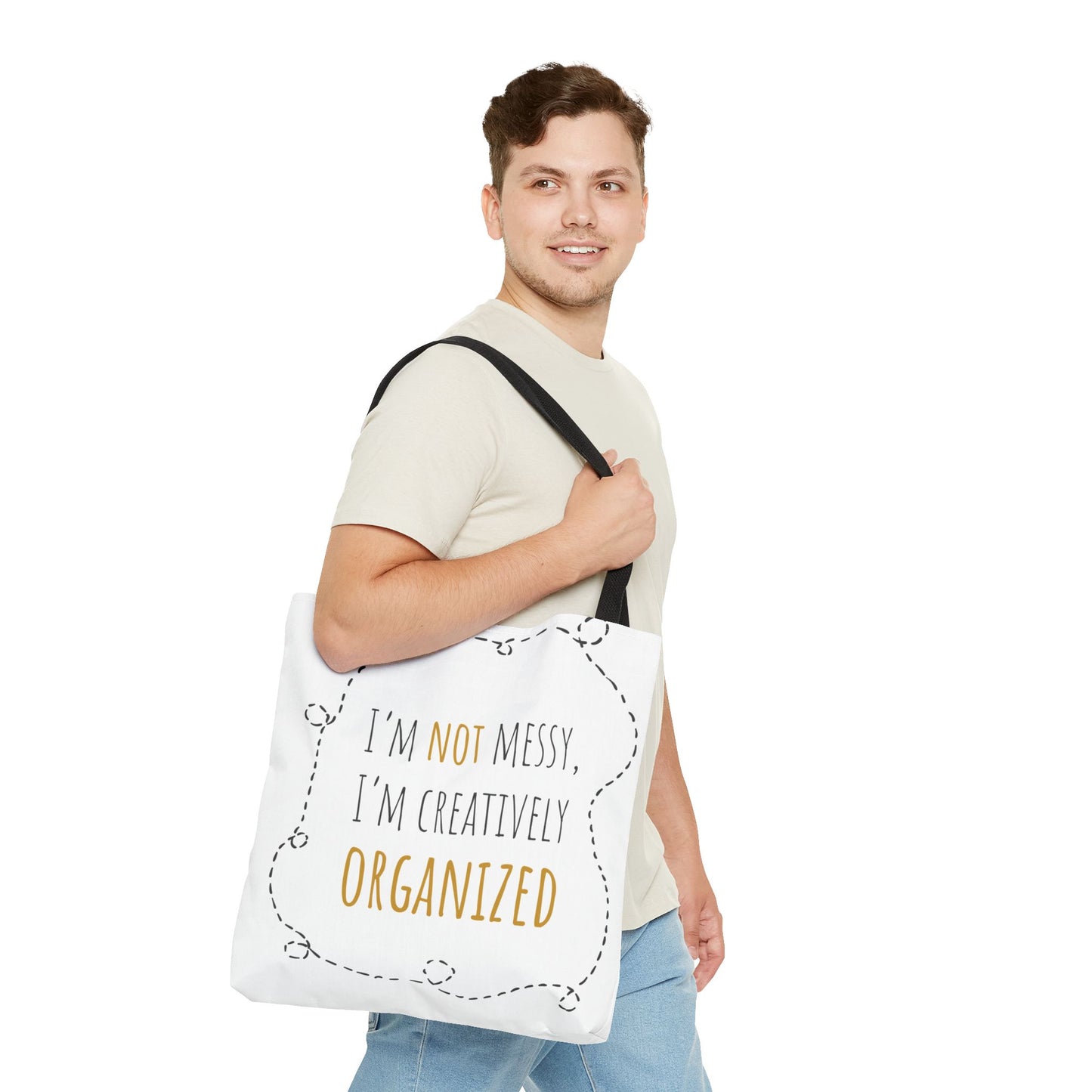 Organized Chaos Tote Bag - Fun and Creative Reusable Shopping Bag