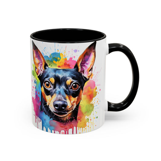 Colorful Min Pin  Lover Coffee Mug 11oz