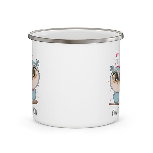 Owl I Need Is You, Enamel Mug