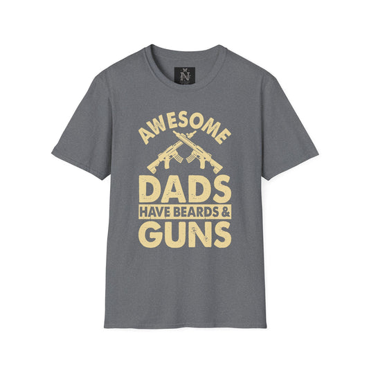 Awesome Dads Have Beards & Guns T-Shirt