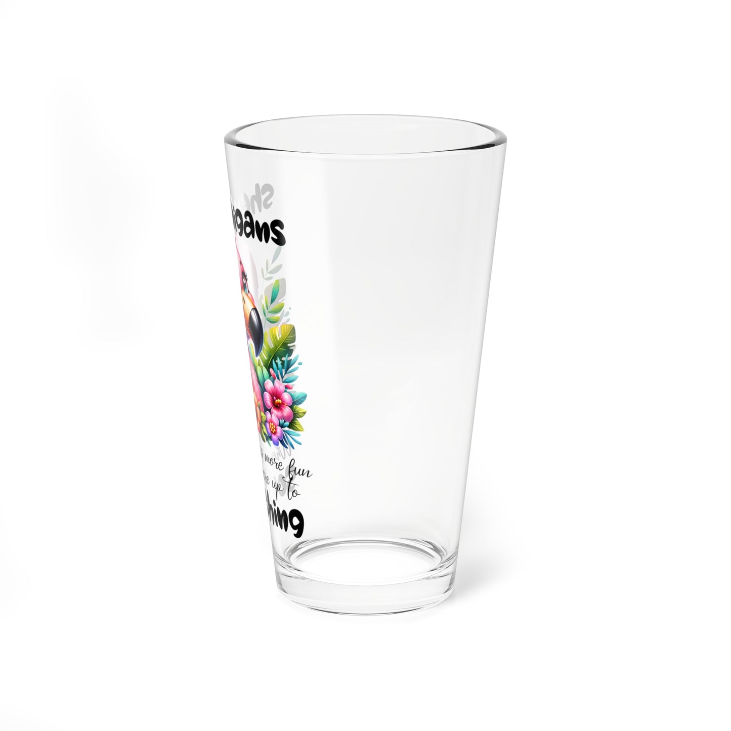 Shenanigans Flamingo Pint Glass