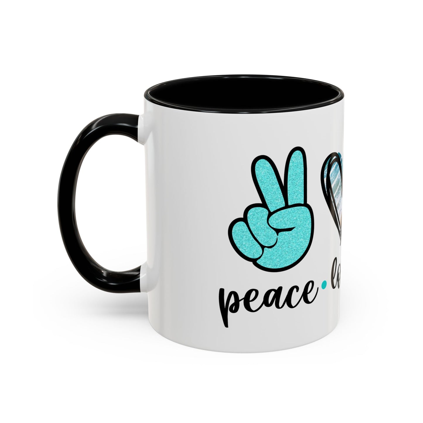 Peace Love Beach Mug, 11oz