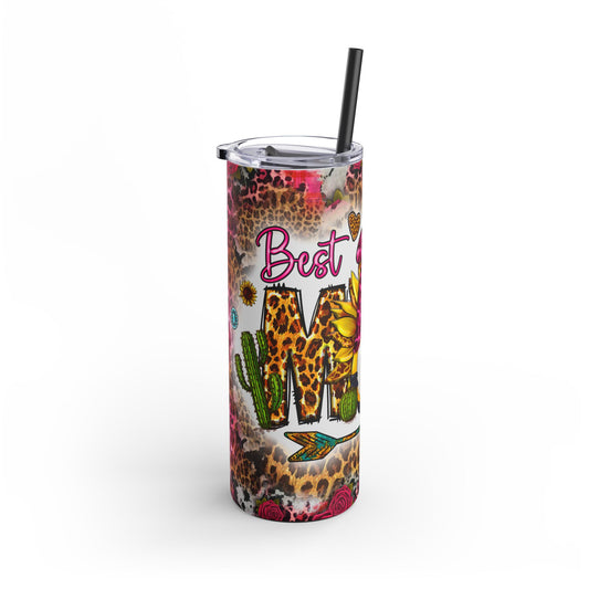 Leopard Print Gnome Tumbler | 20oz Travel Mug for Gnome Lovers | Perfect Gift for Best Mom