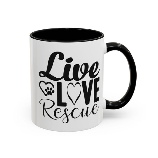 Live Love Rescue, Mug 11oz